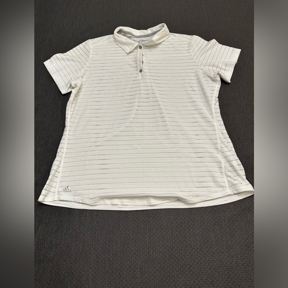 Adidas ClimaCool white polo women’s XL